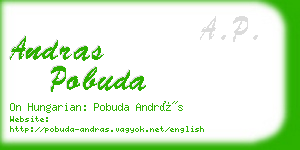 andras pobuda business card